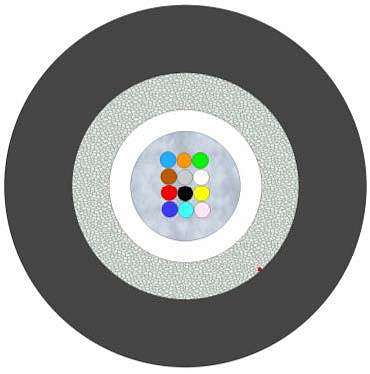 Universal glass yarn protected Unitube Cable (IC) 1200N